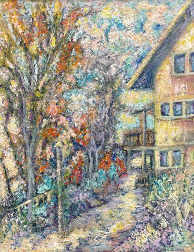 Impressionist style painting by Rosalie Beals Huntley